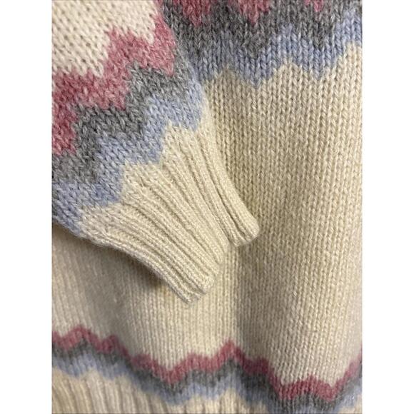 Woolrich Fair Isle Wool Sweater Vintage Small - Picture 10 of 12